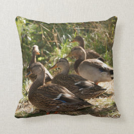 Gruppe Enten, Wurfs-Kissen Kissen