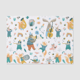Gruppe farbiger Tiere Seidenpapier