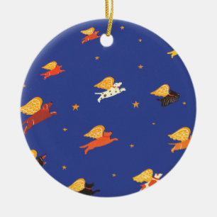 Gruppe fliegender Hunde Ornament