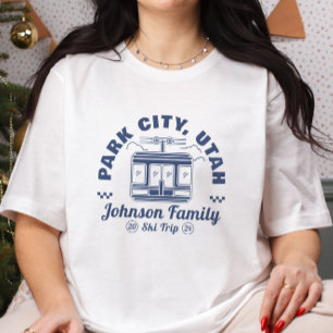 Gruppe für individuelle Familienfreunde Skiausflüg T-Shirt