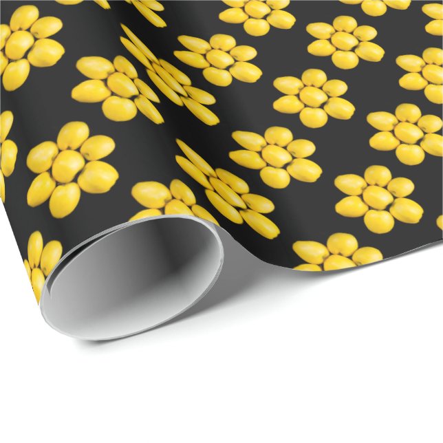 Gruppe gelber Äpfel Geschenkpapier (Rolleneckpunkt)