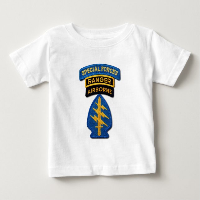 Gruppe "Grüne Berets SF SOF SFG SOC" Baby T-shirt (Vorderseite)