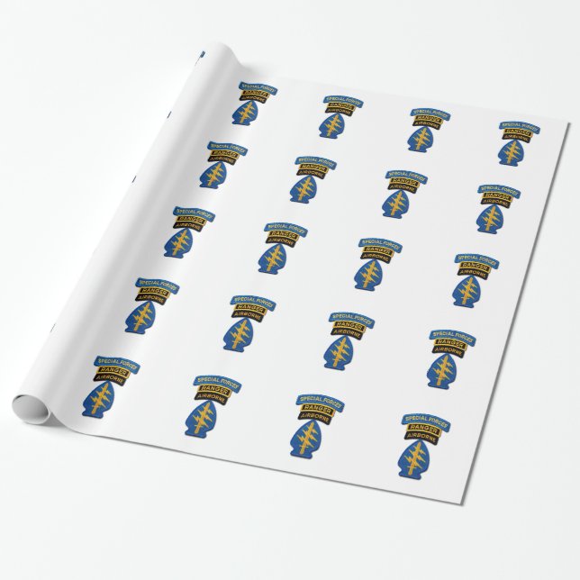 Gruppe "Grüne Berets SF SOF SFG SOC" Geschenkpapier (Ungerollt)