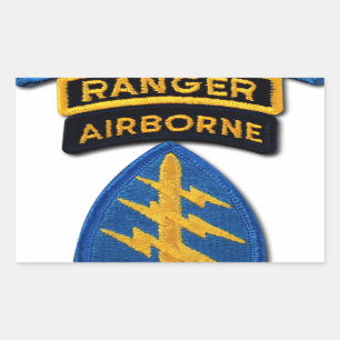 Gruppe "Grüne Berets SF SOF SFG SOC" Rechteckiger Aufkleber