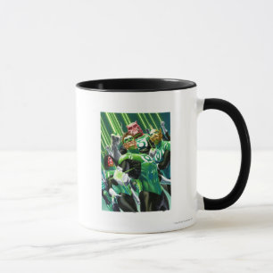 Gruppe grüne Laternen Tasse