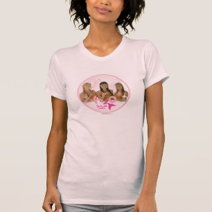 Gruppe in der rosa Blase T-Shirt