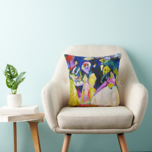 Gruppe in Krinolinen von Wassily Kandinsky Kissen