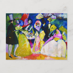 Gruppe in Krinolinen von Wassily Kandinsky Postkarte