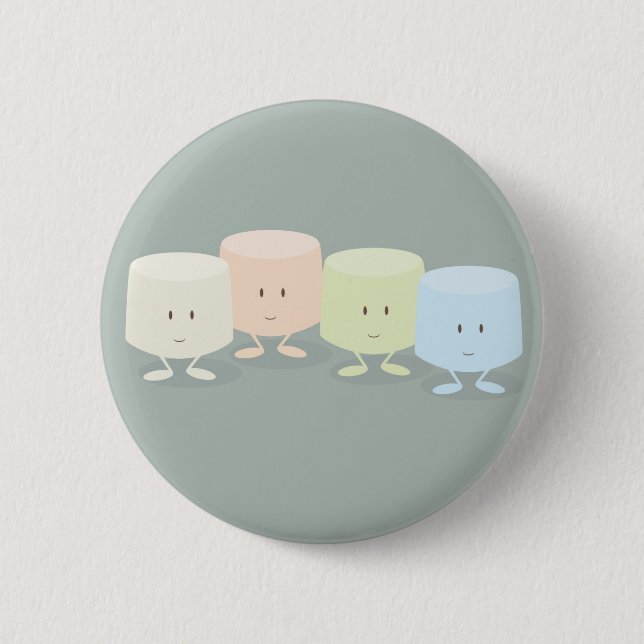 Gruppe lächelnde Eibische Button (Vorderseite)