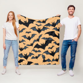 Gruppe niedlicher Fledermäuse Fleecedecke