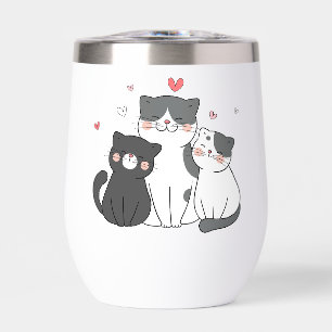 Gruppe niedlicher Katzen   Katzenliebhaber   jetzt