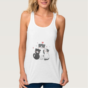 Gruppe niedlicher Katzen   Katzenliebhaber   jetzt Tank Top