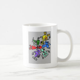 Gruppe Roboter 4 Kaffeetasse