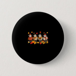 Gruppe Schafe Erntedankfest Herbst Blätter Kürbiss Button