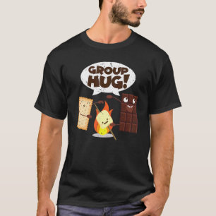 Gruppe Umarmung Smores Schokolade Marshmallow T-Shirt