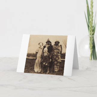 Gruppe von gruseligem karte