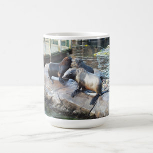 Gruppe von Pelzrobben Kaffeetasse