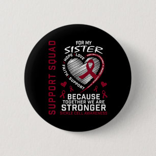 Gruppe zur Unterstützung der Schwester des Shirts Button