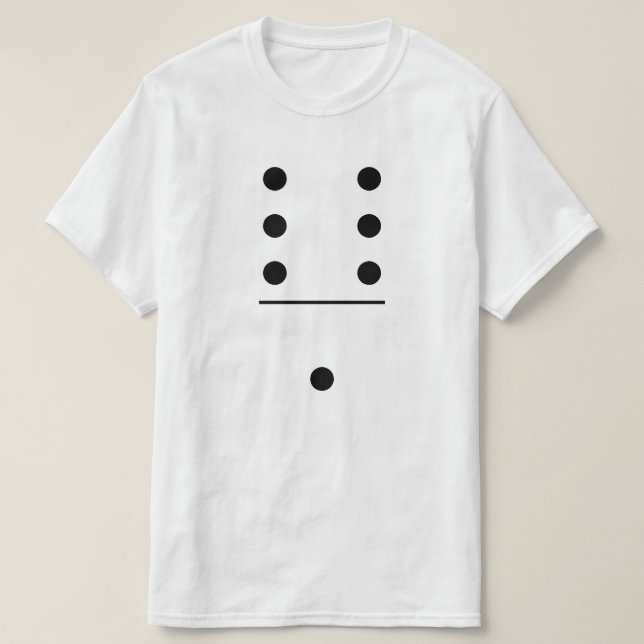 Gruppen-Kostüm der Domino-6-1 T-Shirt (Design vorne)