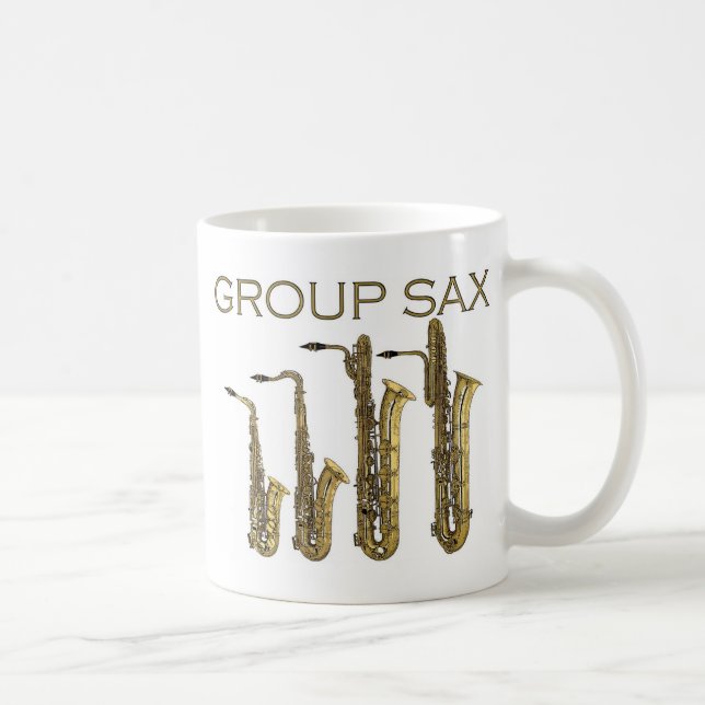 Gruppen-Saxophon Kaffeetasse (Rechts)