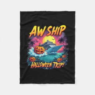 Gruppen Schiff Halloween Reise Familie Kreuzfahrt  Fleecedecke