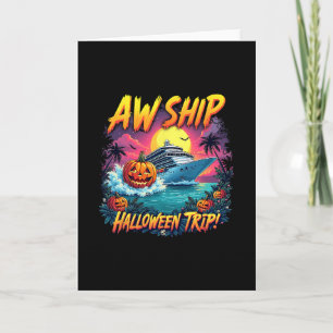 Gruppen Schiff Halloween Reise Familie Kreuzfahrt  Karte