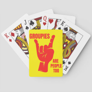 GRUPPEN SIND MENSCHEN ZU lustiger Musikfan Spielkarten