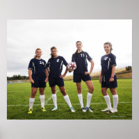 Gruppenportait von Teenager-Fußball-Spielern