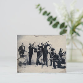 Gruppenportrait von Musikern, 1920 Postkarte