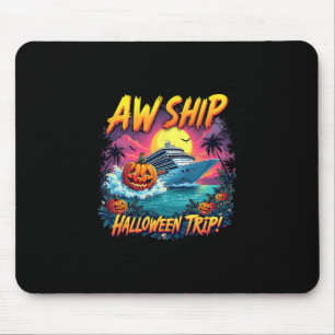 Gruppenschiffs-Halloween-Trip-Familien-Kreuzfahrt  Mousepad