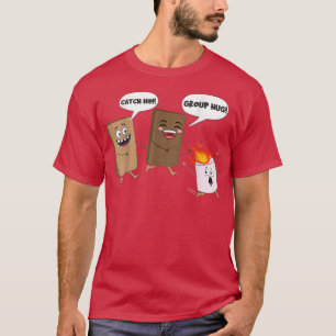 Gruppenumarmung Lustige Smores Schokolade Marshmal T-Shirt