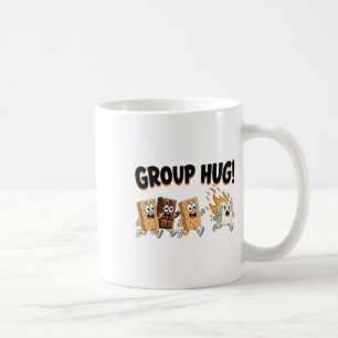 Gruppenumarmung Marshmallow Smore Lustiges Camping Kaffeetasse