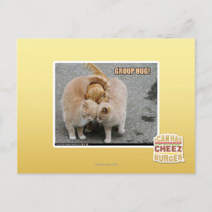 Gruppenumarmung Postkarte
