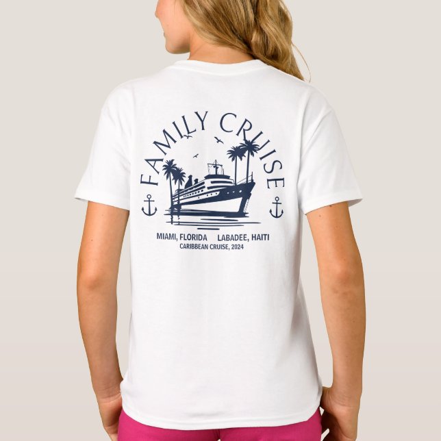 Gruppenzuordnung für benutzerdefinierte Kreuzfahrt T-Shirt (Rückseite)
