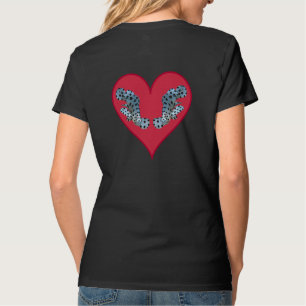 Gruppenzwillinge in einem roten Herzen - Illustrat T-Shirt