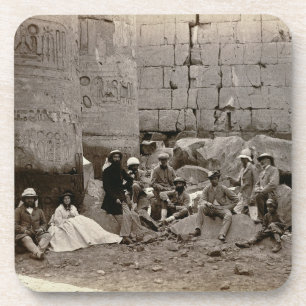 Gruppieren Sie Fotografie im Hall der Spalten, Getränkeuntersetzer