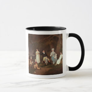 Gruppieren Sie Porträt eines Squire, seiner Tasse