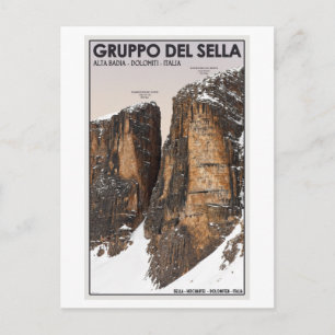 Gruppo del Sella - Nove und Dieci Postkarte