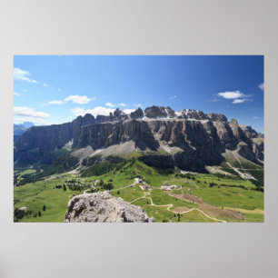Gruppo Sella und passo Gardena Poster