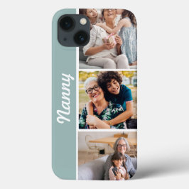 Gruschschrift Oma Foto Collage I Phone Case