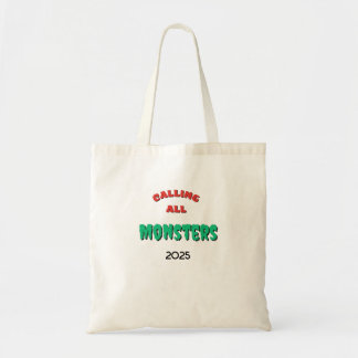 Grusel Aufruf an alle Monster Süßes oder Saures Tragetasche