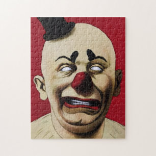 Grusel Clown 9 Puzzle Vintage