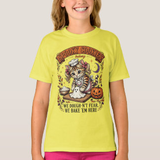Grusel-Cookies-Bäcker-Kätzchen-Bäckerei HALLOWEEN  T-Shirt