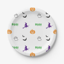 Grusel-Crew-Halloween-Party-Teller aus Papier
