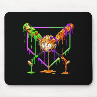 Grusel-Eis-Drip-Home-Plate-triefend Baseball Mousepad