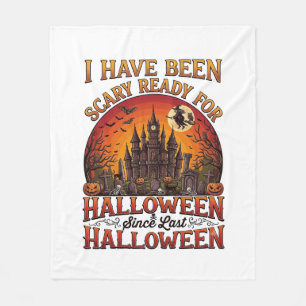 Grusel Fertig Halloween Verzaubertes Schloss Hexe Fleecedecke