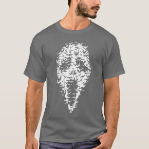Grusel-Film Gruseliges Gesicht Vintage Fledermäuse T-Shirt