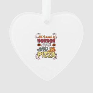 Grusel-Film-Pizza-Halloween-Kürbis-Totenkopf-Schei Ornament