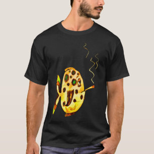 Grusel-Fisch mit Zigarette – im Comic-Stil T-Shirt