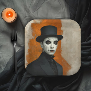 Grusel-Halloween-Gothic-Kostenparty Pappteller